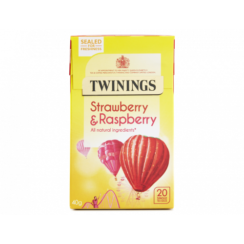 Twinings Strawberry & Raspberry 20 Tea Bags 30g