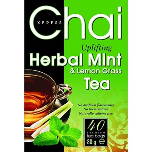 Xpress Chai Herbal Mint & Lemon Grass Tea 40 Teabags 80g
