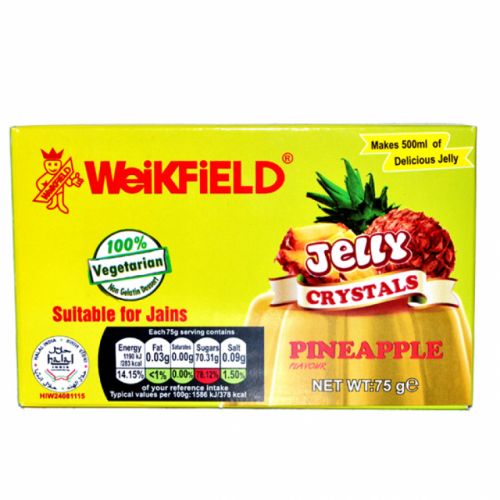 Weikfield Jelly Crystals Pineapple 75g