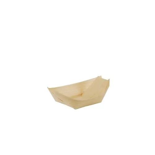 50 Pure Wood Boat Bowls (11cm x 6.5cm)