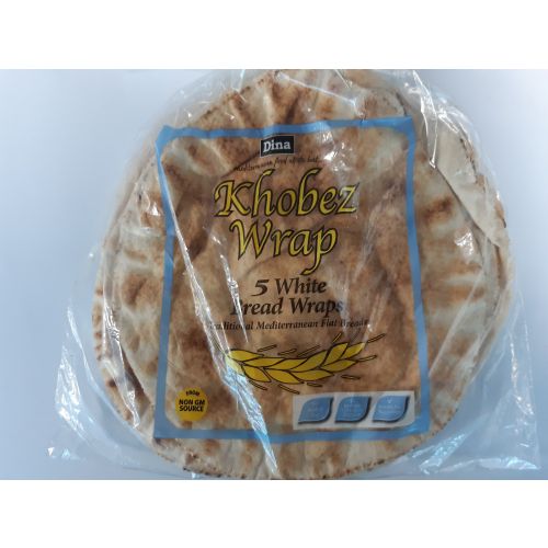 Dina Khobez Wrap 5 White Bread Wraps