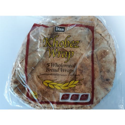Dina Khobez Wrap 5 Wholemeal Bread Wraps