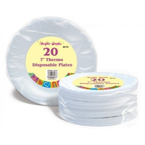 Dina Thermo Disposable Plates 7'' (20 Pack)