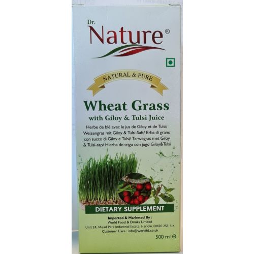 Dr. Nature Wheat Grass Juice (with Giloy & Tulsi Juice) 500ml