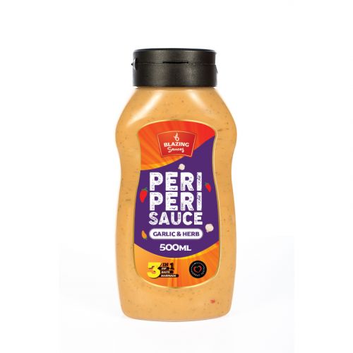 Blazing Garlic & Herb Peri Peri Sauce 500ml