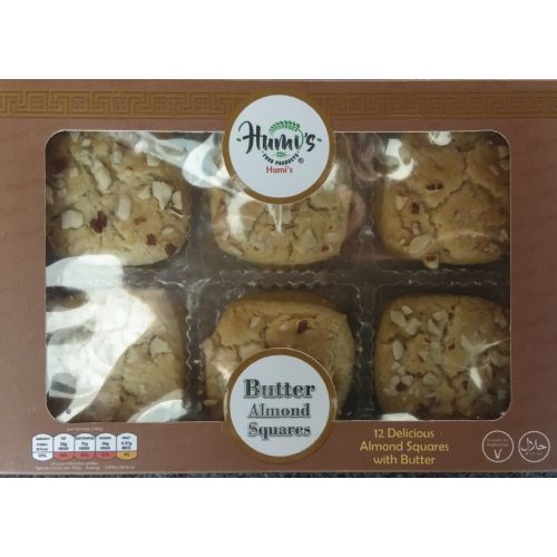 Humi's Butter Almond Squares 12 Pieces 