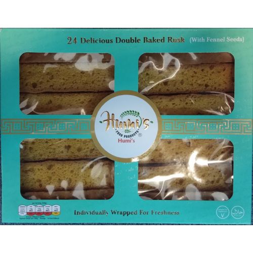 Humi's Double Baked Rusk with Fennel Seeds 24 Pieces