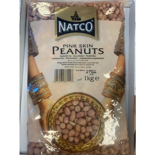 Natco Pink Skin Peanuts 1kg