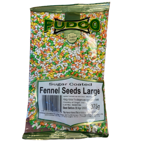 Fudco Sugar Coated Fennel Seeds Large 375g