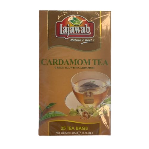 Lajawab Cardamom Tea 25 Tea Bags 50g