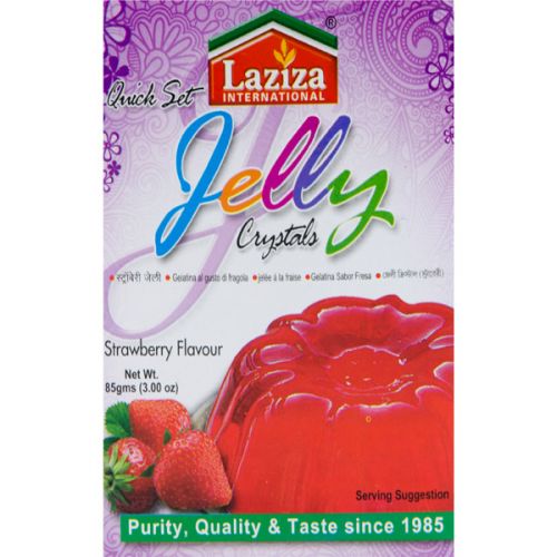 Laziza Jelly Crystals Strawberry Flavour 85g