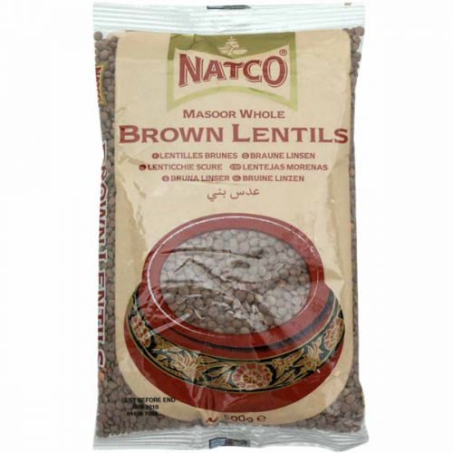 Natco Brown Lentils (Masoor Whole) 2Kg