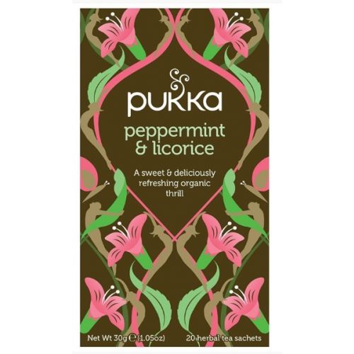 Pukka Peppermint & Licorice 20 Tea Sachets 30g