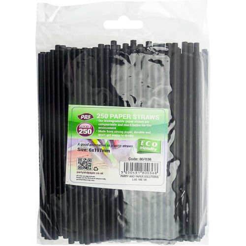 PPS Paper Straws (250 Pack)