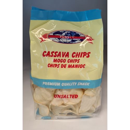Purvi Cassava Chips (Unsalted) 200g