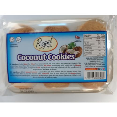 Regal Egg Free Coconut Cookies 18PC