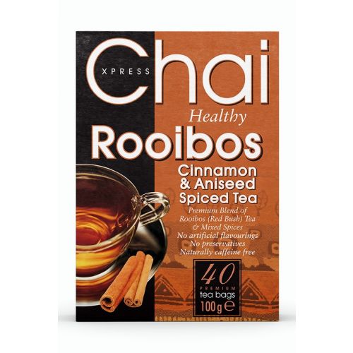 Xpress Chai Rooibos Cinnamon & Aniseed Spiced Tea 40 Teabags 100g