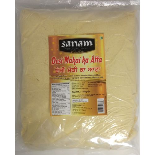 Sanam Desi Makki Atta (Cornmeal Flour) 1.5kg