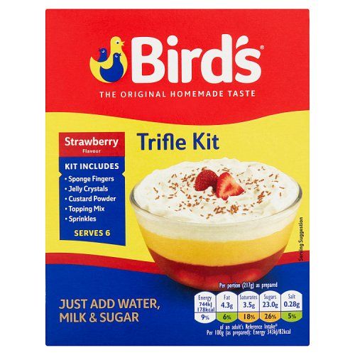 Bird's Trifle Kit Strawberry Flavour 141g