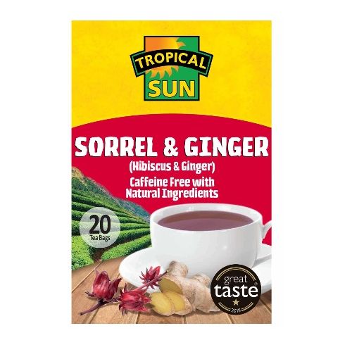 Tropical Sun Sorrel & Ginger 20 Tea Bags 40g