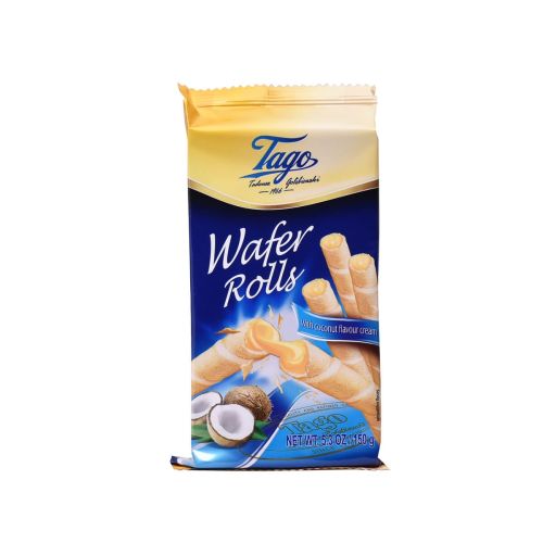 Tago Wafer Rolls With Coconut Flavour Cream 150g