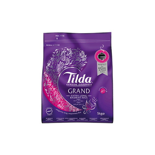 Tilda Grand Extra Long Basmati Rice 5kg