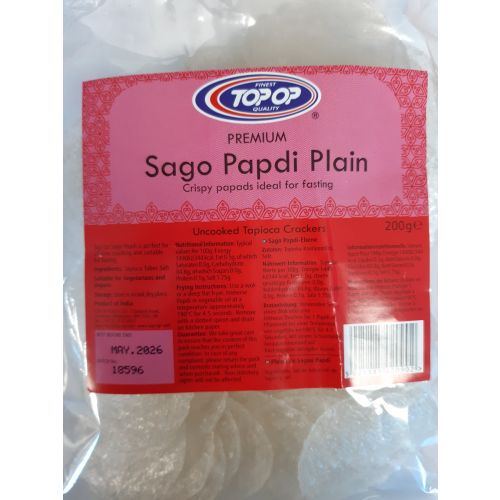 Topop Sago Papdi Plain 200G