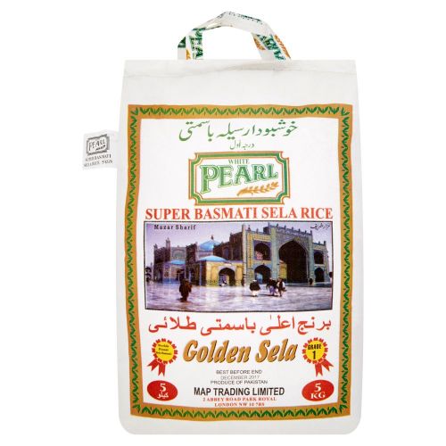 White Pearl Super Basmati Sela Rice 5kg