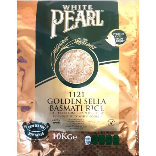 White Pearl 1121 Golden Sella Basmati Rice 10kg